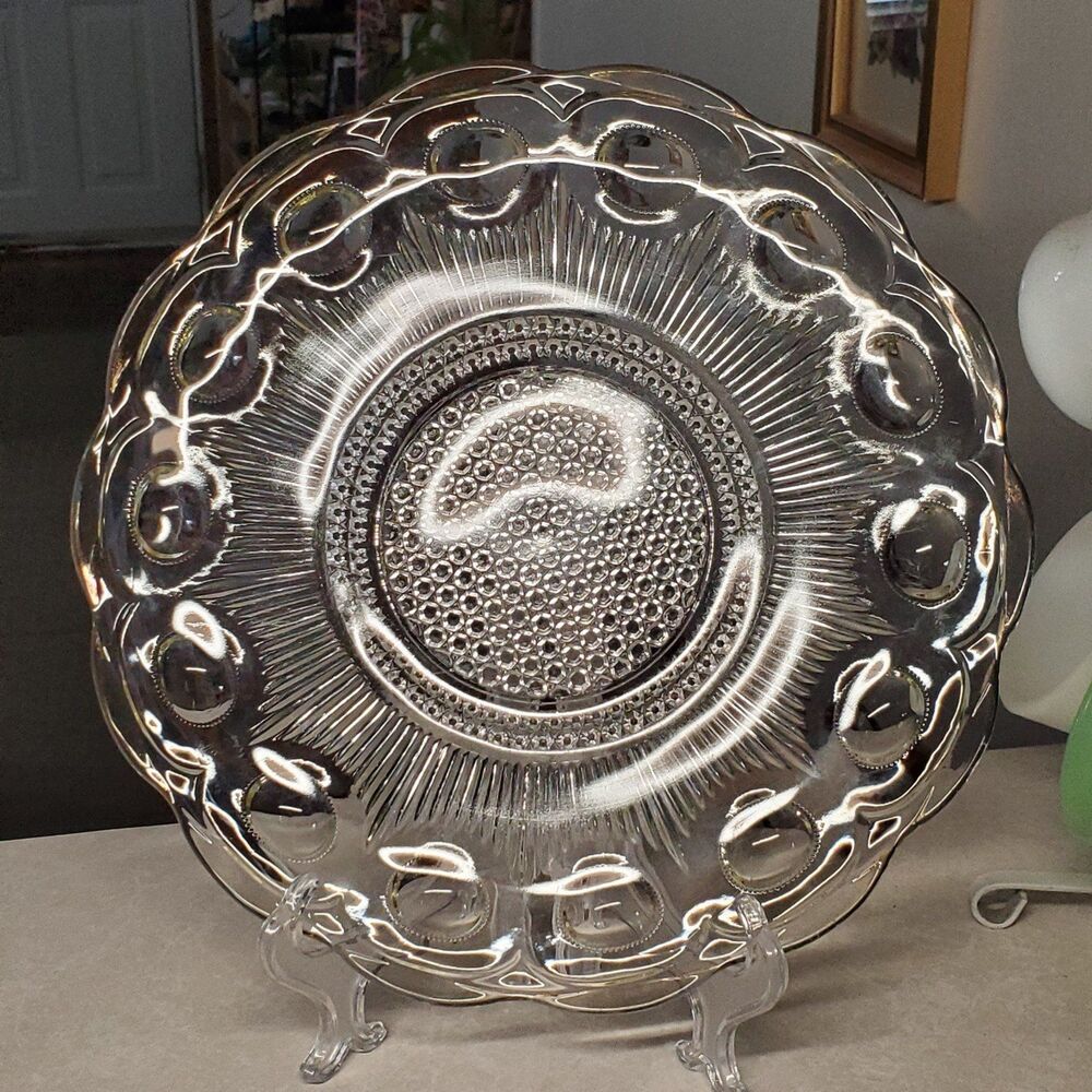 Bartlett Collins St. Genevieve Clear Divided Platter